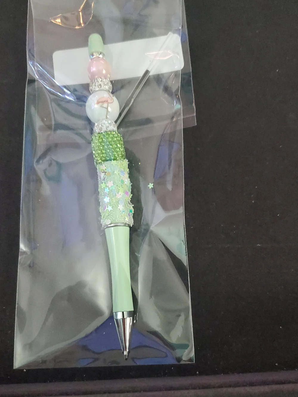 Mint Green Decorative Beaded Pen for Notebooks  REASONABLE OFFER ACCEPTED
